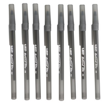 Load image into Gallery viewer, BIC Round Stic Xtra Life Ballpoint Pens, Medium Point (1.0mm), Black, 8-ct. Pack