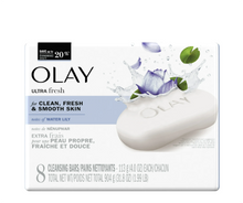Load image into Gallery viewer, Olay Ultra Fresh Cleansing Bar Soap, Water Lily, 4 oz, 8 Count