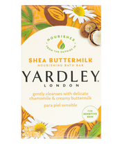 Load image into Gallery viewer, Yardley Shea Buttermilk Sensitive Skin Soap, 4.25 oz. Bars