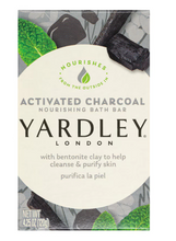 Load image into Gallery viewer, Yardley Activated Charcoal Moisturizing Bath Soap, 4.25 oz. Bars