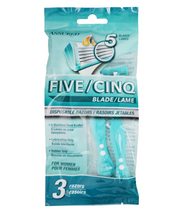 Load image into Gallery viewer, Assured Disposable 5-Blade Razor, 3-ct. Packs
