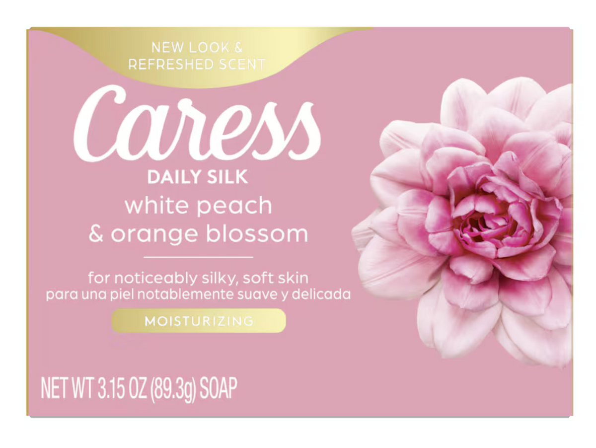 Caress Daily Silk Floral Scented Soap Bars, 3.15 oz.