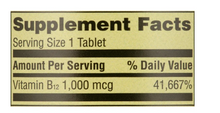 Load image into Gallery viewer, Spring Valley B12, 1000mcg 60 tablets