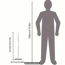 Load image into Gallery viewer, 1pc ProClean Magic Broom with Detachable Head, Double-Sided Silicone Scraper, Plastic Handle, Ideal for Hard Floors & Carpet