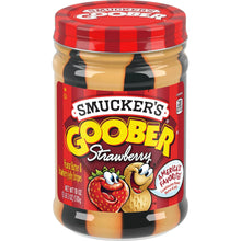Load image into Gallery viewer, Smucker's Goober Peanut Butter and Strawberry Jelly Stripes, 18 Ounces