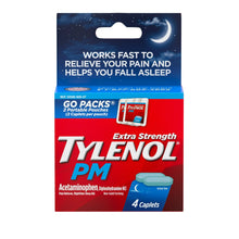 Load image into Gallery viewer, Tylenol PM Extra Strength Pain Reliever & Sleep Aid Caplets, 4 ct
