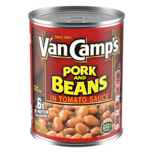 Load image into Gallery viewer, Van Camp's Pork And Beans In Tomato Sauce, Canned Beans, 15 oz