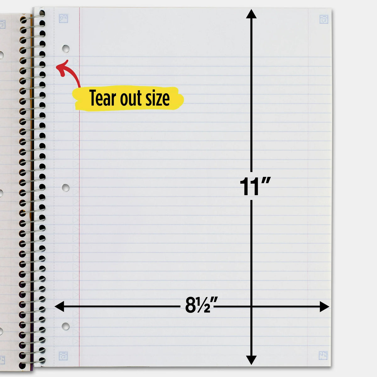 Five Star Wirebound Notebook Plus Study App, 1 Subject, College Ruled, Forest Green