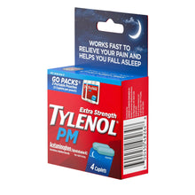 Load image into Gallery viewer, Tylenol PM Extra Strength Pain Reliever & Sleep Aid Caplets, 4 ct