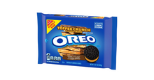 Load image into Gallery viewer, OREO Toffee Crunch Creme with Sugar Crystals Chocolate Sandwich Cookies, Family Size, 17 oz