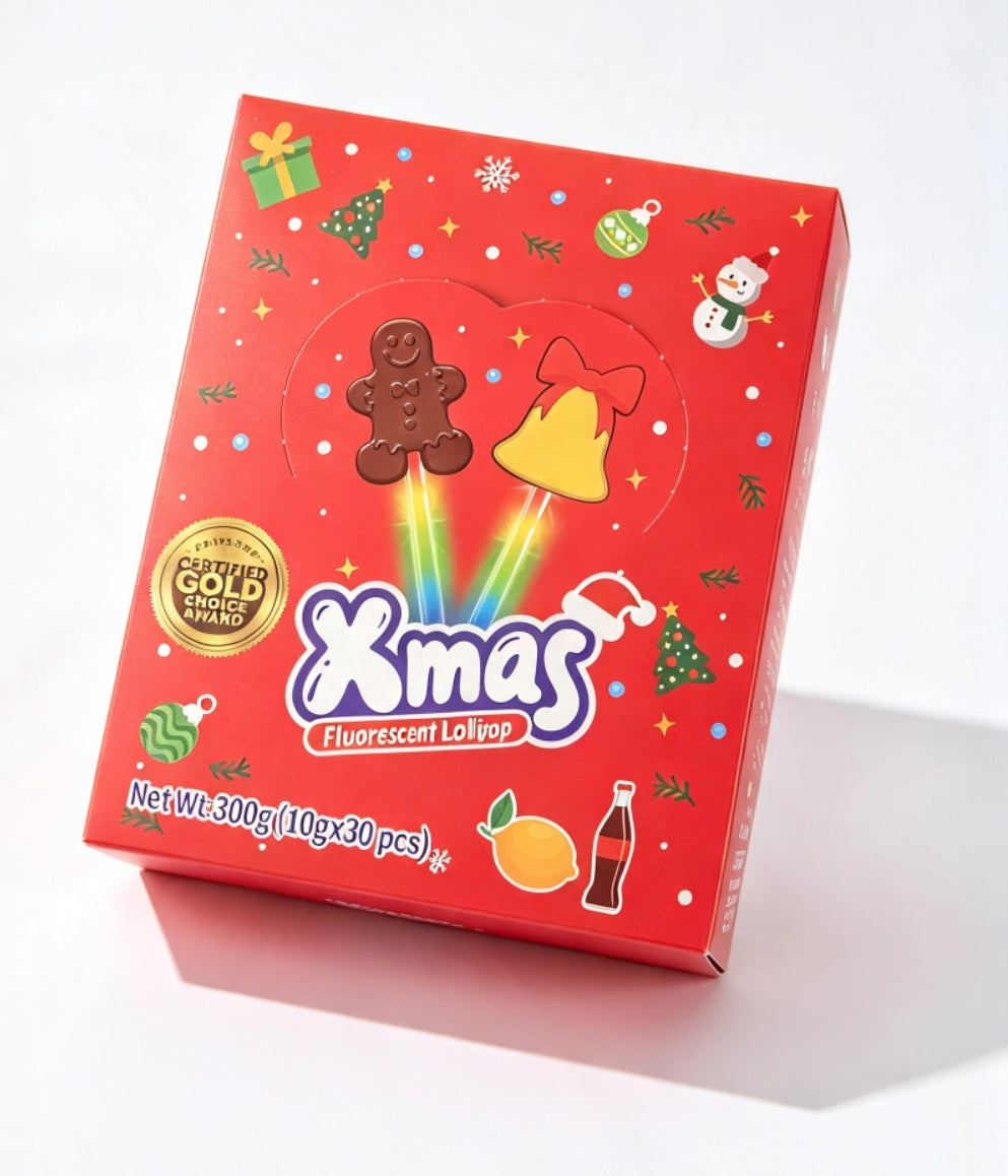 Red Xmas lollipop