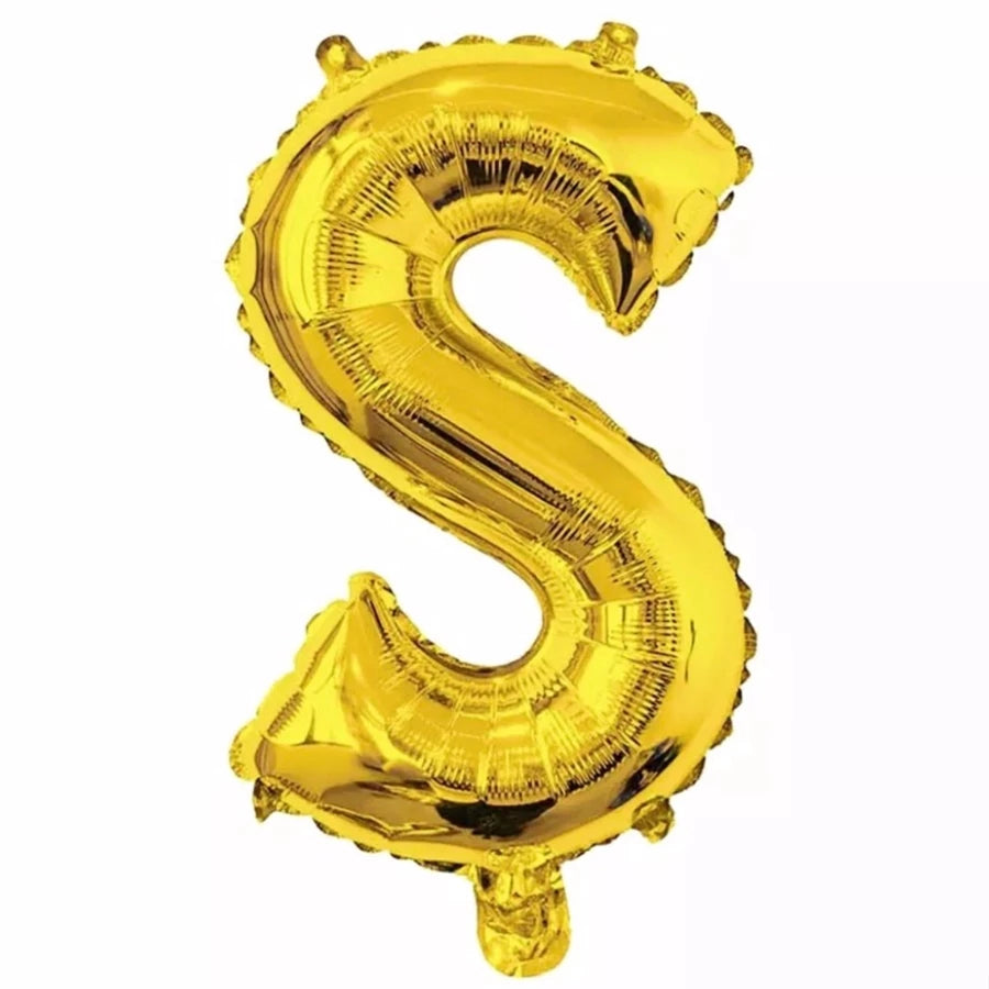Gold Foil Letter Foil Balloon Letter"S"