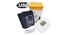Load image into Gallery viewer, Blood Pressure Monitor, Irregular Heartbeat Detector, Automatic BP Monitor 90x2 Reading Memory and Large LCD Display, USB Charging, Adjustable Wrist Cuff, Ideal for Home and Hospital