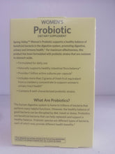 Load image into Gallery viewer, Spring Valley Women Probiotic 1 billion dietary supplement 30 capsules
