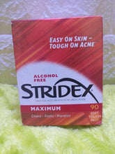 Load image into Gallery viewer, Stridex Acne Control, Maximum, Alcohol Free, 90 Soft Touch Pads