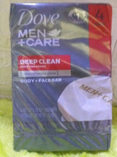 Load image into Gallery viewer, Dove Men + Care Deep Clean Moisturizing Body + Face Soap 4 Bars(425g)pack