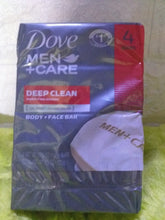Load image into Gallery viewer, Dove Men + Care Deep Clean Moisturizing Body + Face Soap 4 Bars(425g)pack