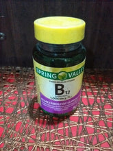 Load image into Gallery viewer, Spring Valley B12, 1000mcg 60 tablets