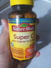Load image into Gallery viewer, Nature Made Super C With Vitamin D3 & Zinc 70 Tablets