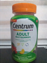 Load image into Gallery viewer, Centrum Adult Multigummies assorted natural fruit flavors 110 gummies