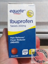 Load image into Gallery viewer, Equate Ibuprofen 200mg Pain Reliever/Fever Reducer 40 Coated Tablets