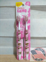Load image into Gallery viewer, Plackers Camouflage 2-Pack Soft Toothbrushes For Kids Value Pack (PINK CAMO)