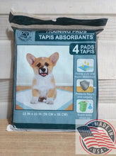 Load image into Gallery viewer, Training Pads for dog/cat Tapis Absorbants 4 pads 22in x22in(56cmx56cm)