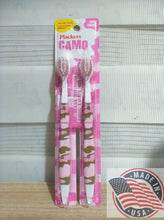 Load image into Gallery viewer, Plackers Camouflage 2-Pack Soft Toothbrushes For Kids Value Pack (PINK CAMO)