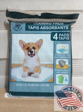 Load image into Gallery viewer, Training Pads for dog/cat Tapis Absorbants 4 pads 22in x22in(56cmx56cm)