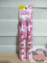 Load image into Gallery viewer, Plackers Camouflage 2-Pack Soft Toothbrushes For Kids Value Pack (PINK CAMO)