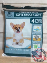 Load image into Gallery viewer, Training Pads for dog/cat Tapis Absorbants 4 pads 22in x22in(56cmx56cm)