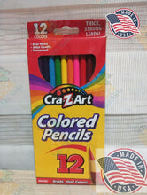 Load image into Gallery viewer, Cra-Z-Art 12 Colored Pencils Thick, Strong Leads!