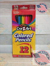 Load image into Gallery viewer, Cra-Z-Art 12 Colored Pencils Thick, Strong Leads!