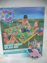 Load image into Gallery viewer, Splash n' Fun Gopher smash Splash Mat 42 in L X 42 in W (107CM l X107 cm W) 3+ age 1 set
