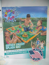 Load image into Gallery viewer, Splash n' Fun Gopher smash Splash Mat 42 in L X 42 in W (107CM l X107 cm W) 3+ age 1 set