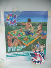 Load image into Gallery viewer, Splash n' Fun Gopher smash Splash Mat 42 in L X 42 in W (107CM l X107 cm W) 3+ age 1 set