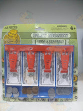 Load image into Gallery viewer, Play Money coins & currency Toy 33 pieces for kids age 4+