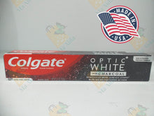 Load image into Gallery viewer, Colgate Optic White Toothpaste with Charcoal cool mint paste2.5 oz (70.8g)