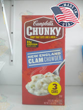 Load image into Gallery viewer, Campbell's Chunky Soup,Clam Chowder 3 cans soup (1.39kg)