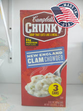 Load image into Gallery viewer, Campbell's Chunky Soup,Clam Chowder 3 cans soup (1.39kg)