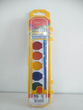 Load image into Gallery viewer, Cra-Z-Art Washable Watercolor Paints with Brush, Multicolor Set