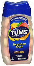 Load image into Gallery viewer, Tums Ultra, Assorted Tropical Fruit, 72 Count