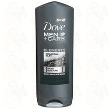 Load image into Gallery viewer, Dove Men + Care Elements Body Wash, Charcoal and Clay, 13.5 Oz(400ml)