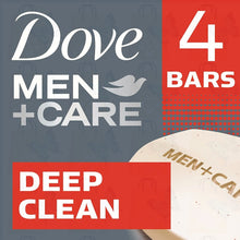 Load image into Gallery viewer, Dove Men + Care Deep Clean Moisturizing Body + Face Soap 4 Bars(425g)pack
