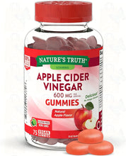 Load image into Gallery viewer, Nature's Truth Apple Cider Vinegar 600mg Gummies, 75ct.