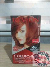 Load image into Gallery viewer, REVLON Permanent hair color #42 Medium Auburn with keratin &ammonia free