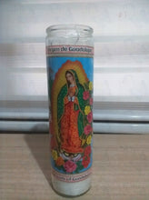 Load image into Gallery viewer, Religious Candles Sacred Heart Of Jesus and virgin de Guadalupe candles
