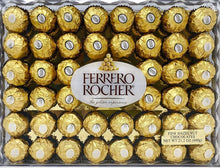 Load image into Gallery viewer, Ferrero Rocher Fine Hazelnut Chocolates, Chocolate Gift Box, 48 Count Flat, 21.2 oz