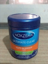 Load image into Gallery viewer, Noxzema Ultimate Clear Anti-blemish Pad Made W/Eucalyptus Extract 90 Pads