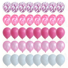 Load image into Gallery viewer, 40 Pcs Balloons Set Agate Marble Balloons With Confetti Balloons